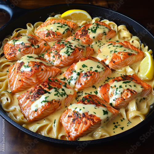 lobster nuddles on a plate photo