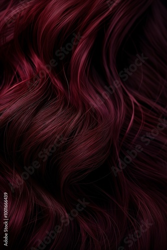 Closeup of a woman's hair color and texture