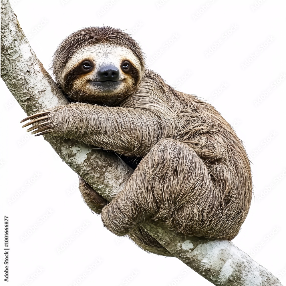 Naklejka premium Animal of Costa Rica on white background