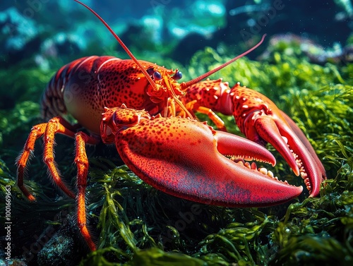 lobster on the beach photo