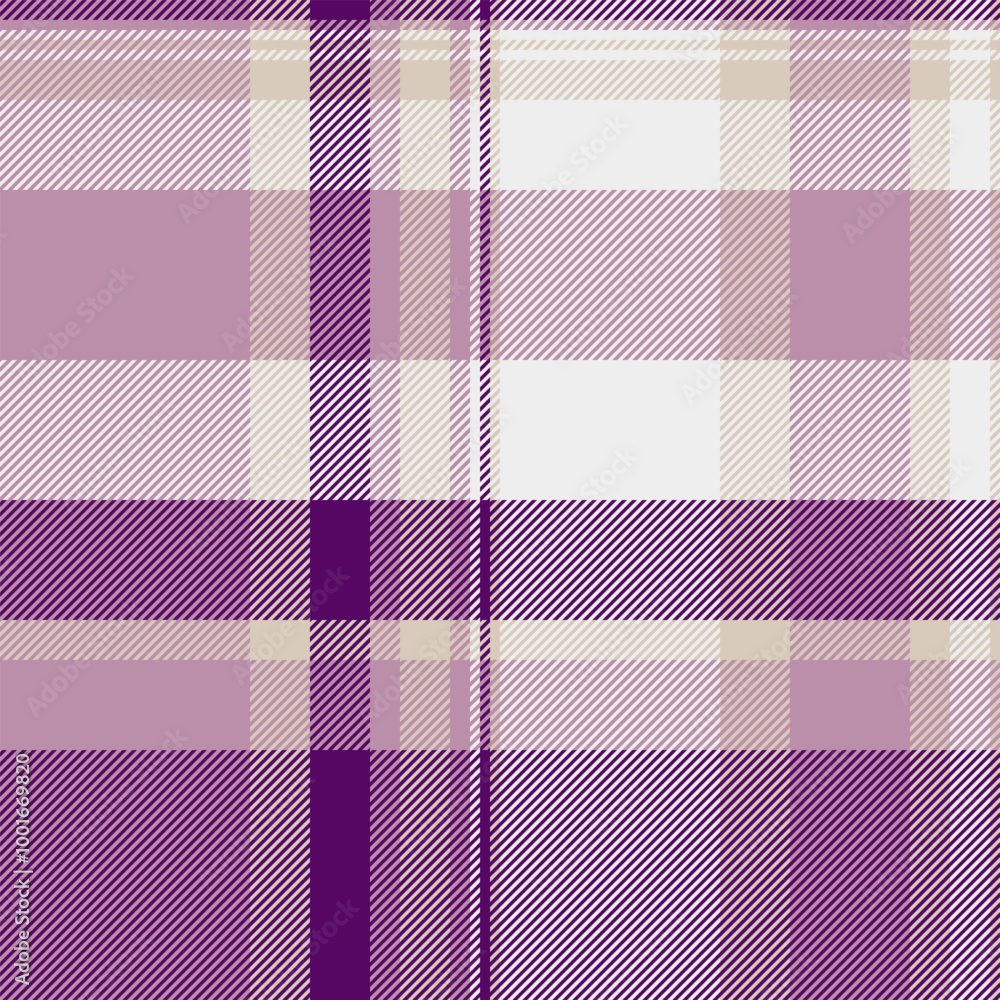 Couch texture seamless check, africa tartan vector fabric. Christmas ornament pattern textile background plaid in pastel and deep purple colors. Couch texture seamless check, africa tartan vector fabric. Christmas ornament pattern textile background plaid in pastel and deep purple colors.