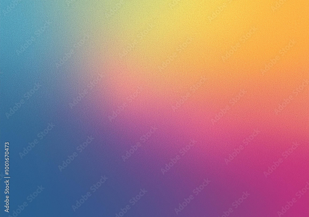 Fototapeta premium Retro grainy gradient background noise texture effect summer poster design
