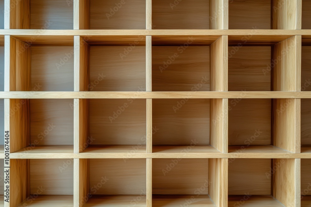Simple Wooden Bookshelf with Open Shelves Simple Wooden Bookshelf with Open Shelves