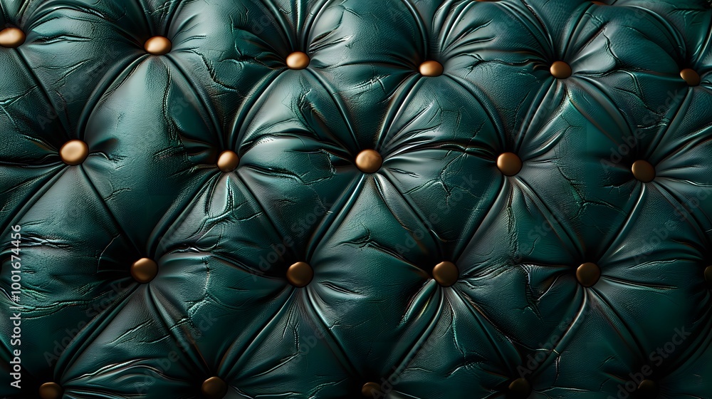 Dark green tufted leather texture with buttons. Elegant upholstery background for furniture, interior design, and luxury decor. Classic design for marketing materials, banners, and textures Dark green tufted leather texture with buttons. Elegant upholstery background for furniture, interior design, and luxury decor. Classic design for marketing materials, banners, and textures