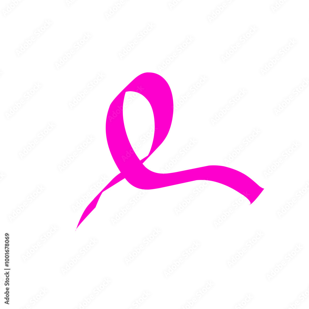 Hand Drawn Cancer Ribbon Hand Drawn Cancer Ribbon