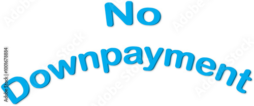 ''No Down payment'' Typography 2