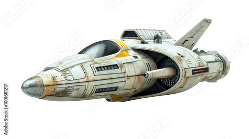 Fototapeta Naklejka Na Ścianę i Meble -  illustration of spaceship isolated on white background