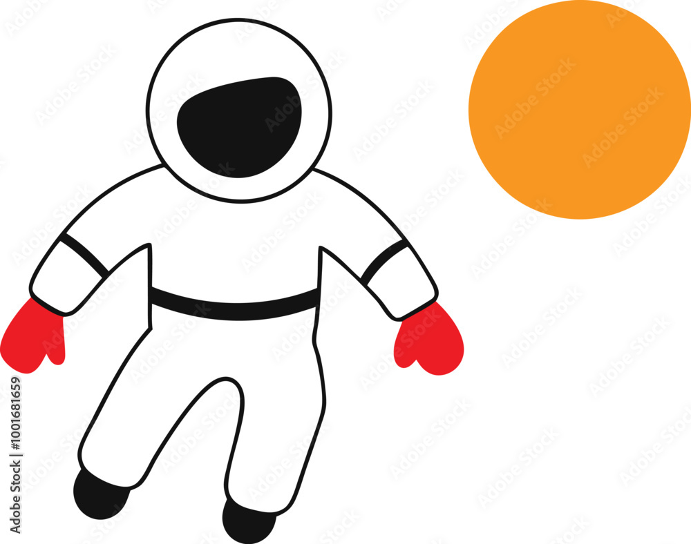Minimalist Astronaut in Cosmic Drift Simple Vector Art for Space Lovers
Minimalist Astronaut in Cosmic Drift Simple Vector Art for Space Lovers