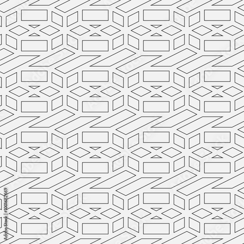 Abstract geometric seamless pattern.
