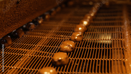 Special equipment at a large chocolate factory.