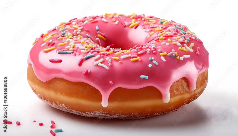Classic Donut with Pink Glaze Classic Donut with Pink Glaze