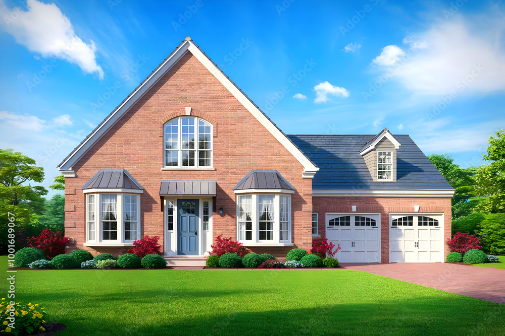 Obraz premium External Front House Real Estate.