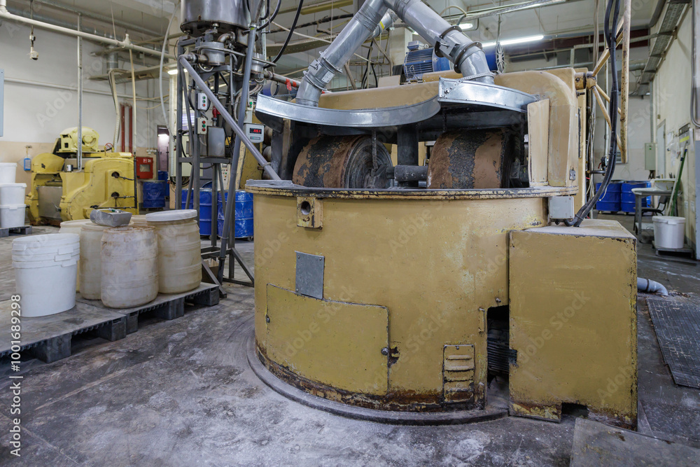 Processing line at a confectionery factory. Processing line at a confectionery factory.