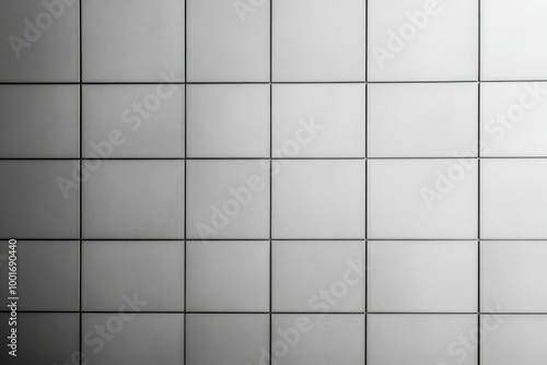 Minimalist Grey Wall with Grid Pattern