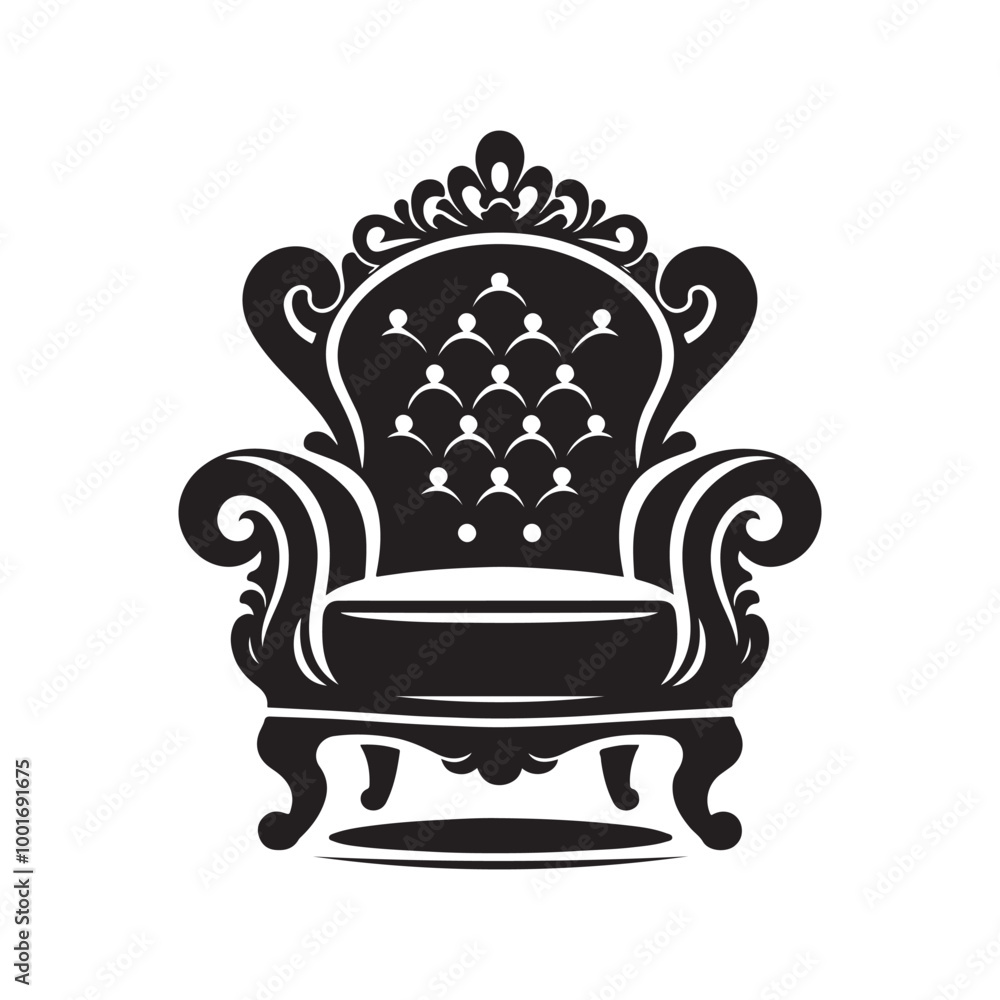 Armchair Silhouette Vector Illustration – Premium Stock Graphics Armchair Silhouette Vector Illustration – Premium Stock Graphics