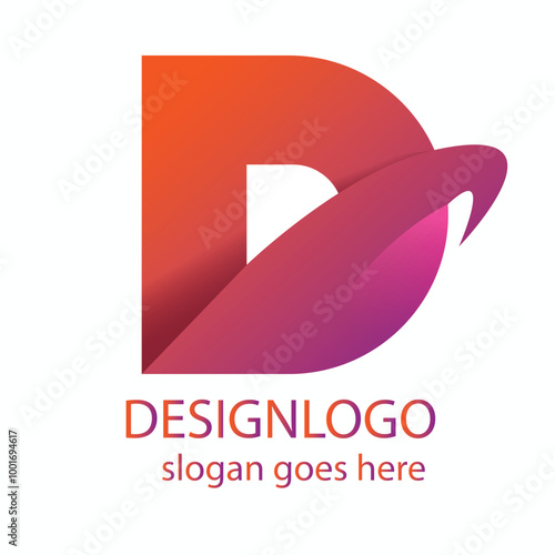 D logo, cool and nice and elegant