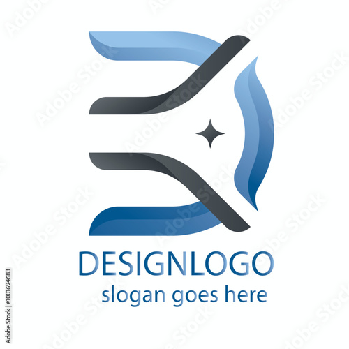 D logo, cool and nice and elegant