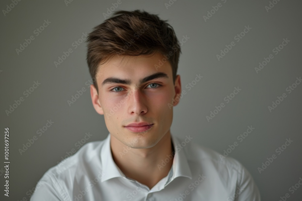 Portrait of a Young Man in a White Shirt Portrait of a Young Man in a White Shirt