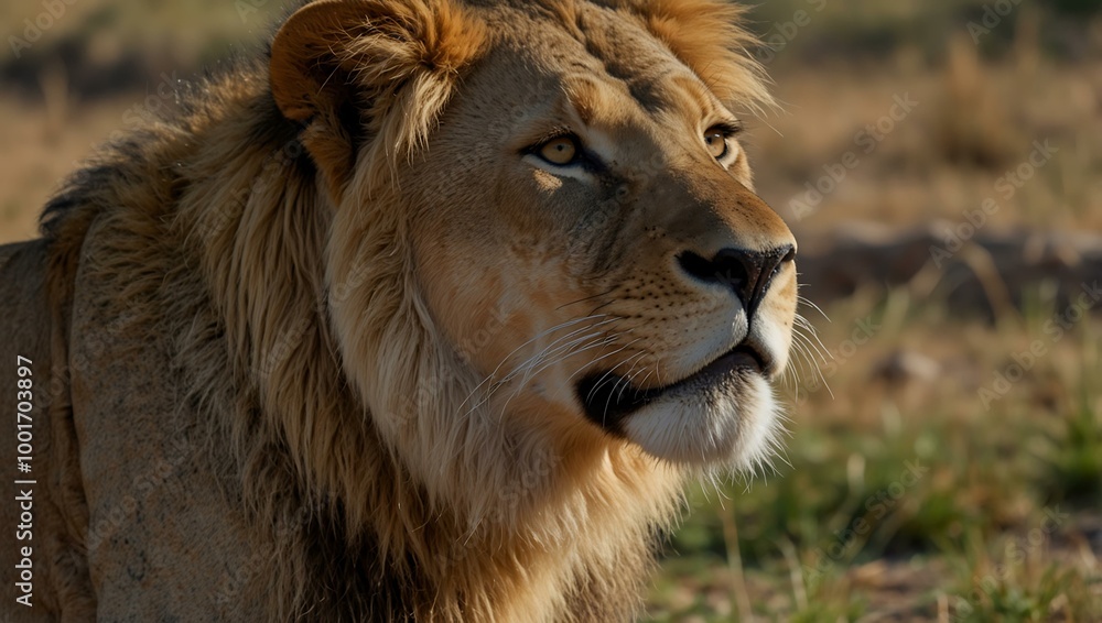 Lion (Panthera leo). Lion (Panthera leo).