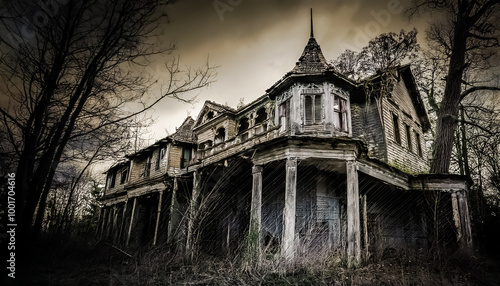 scary house in the woods