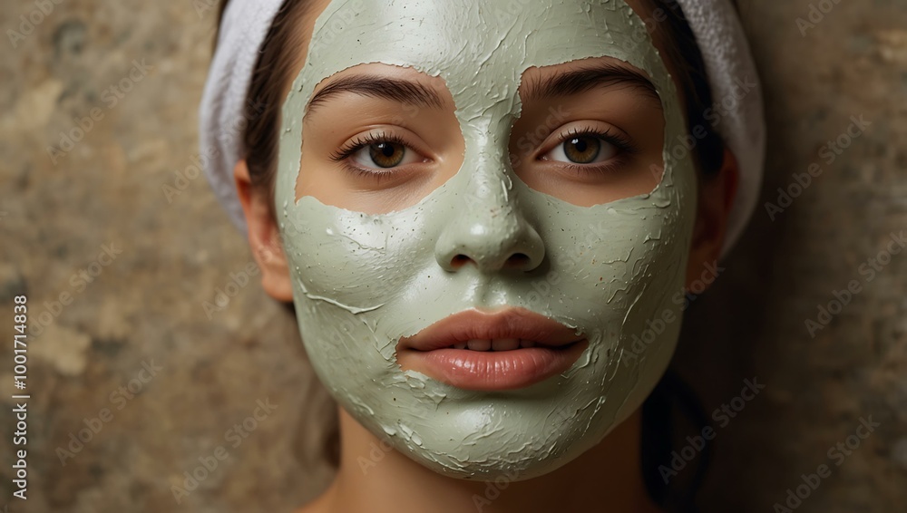 Natural homemade facial masks ready for use. Natural homemade facial masks ready for use.