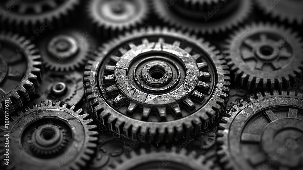 Interlocking Gears: A Symphony of Industrial Design Interlocking Gears: A Symphony of Industrial Design