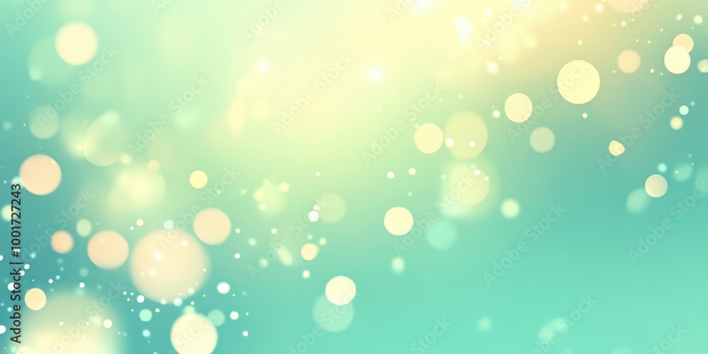 Obraz premium Soothing Gradient of Mint Green to Soft Blue