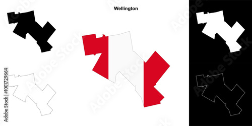 Wellington (Ontario) outline map set