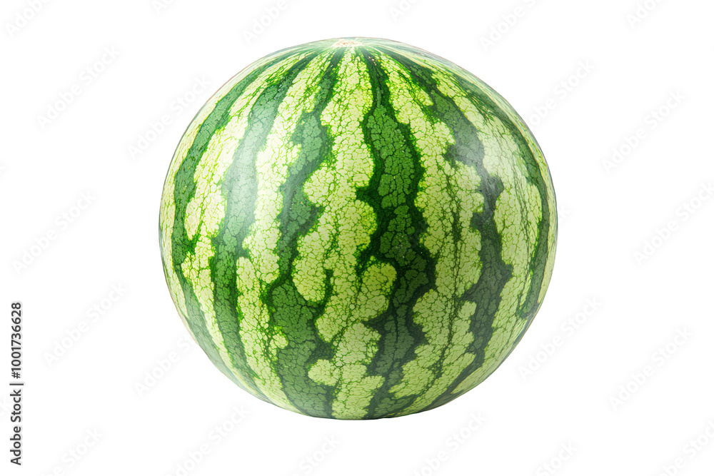 Whole Watermelon Isolated on Transparent Background Whole Watermelon Isolated on Transparent Background