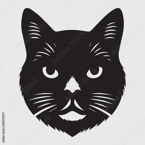 cat silhouett vector image illustration and artwork