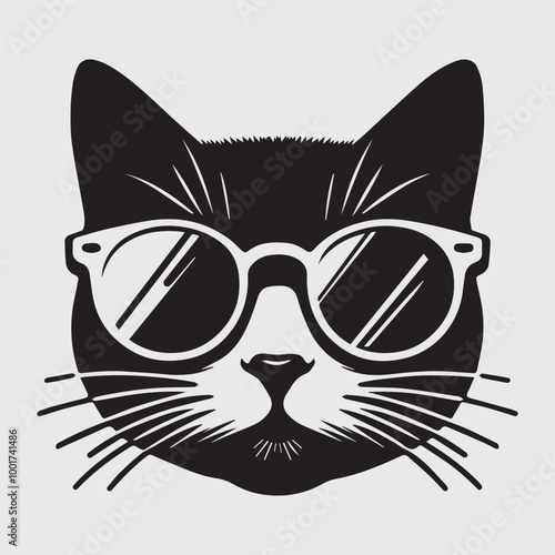 cat silhouett vector image illustration and artwork