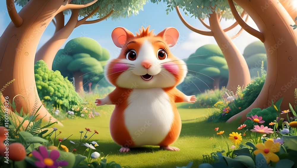 Fototapeta premium squirrel in the forest