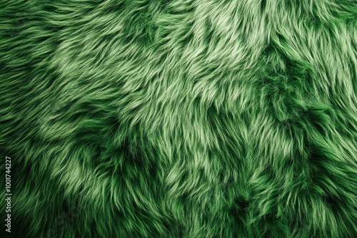 close up green fur pattern with generative ai