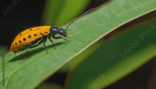 Yellow Striped Leaf Beetle photo