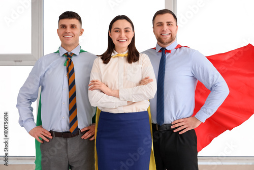 Business people dressed as ...
