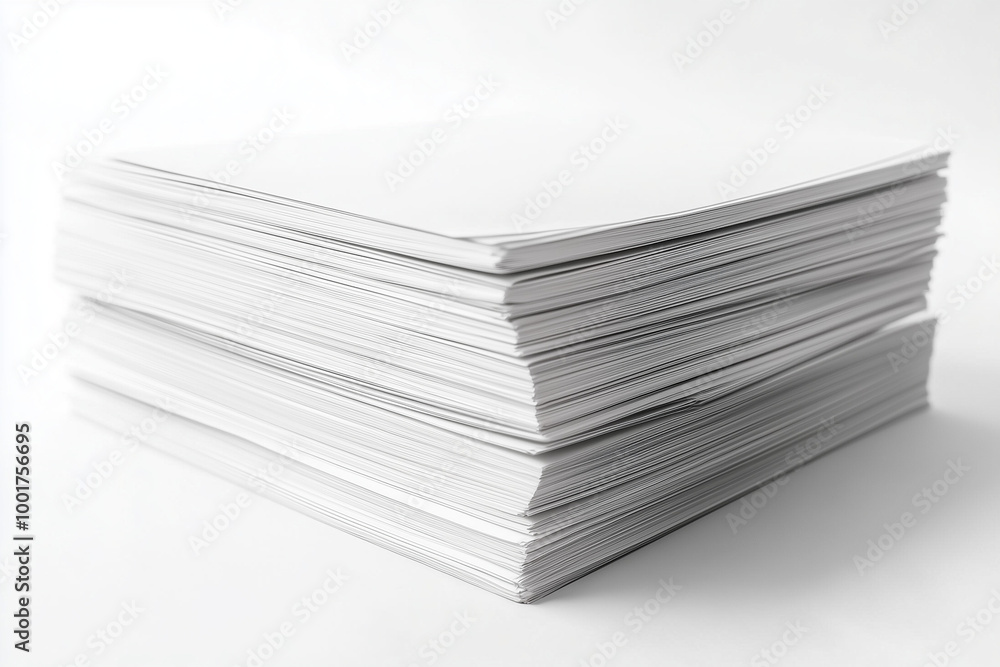 Organized Project Files: A Stack of Printed Documents with Visible Headers, Neatly Arranged for Easy Reference Organized Project Files: A Stack of Printed Documents with Visible Headers, Neatly Arranged for Easy Reference