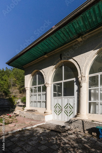 Inay village Ulu Mosque.The scenic views from Inay village in Ulubey, Usak, Turkey. photo