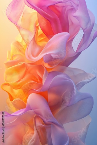 background design with dreamy abstract shapes in soft pastel colors, evoking a romantic and emotional vibe
