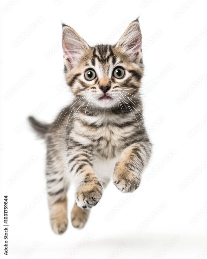 Cat kitten in motion pose transparent background Cat kitten in motion pose transparent background