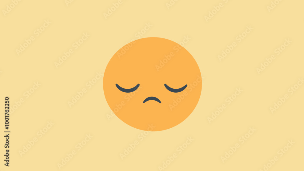 Tired Face Emoticon, Sleepy Expression Vector Illustration, Cute Flat Design Emoji for Sleep Deprivation, Exhaustion, and Fatigue Concepts Tired Face Emoticon, Sleepy Expression Vector Illustration, Cute Flat Design Emoji for Sleep Deprivation, Exhaustion, and Fatigue Concepts