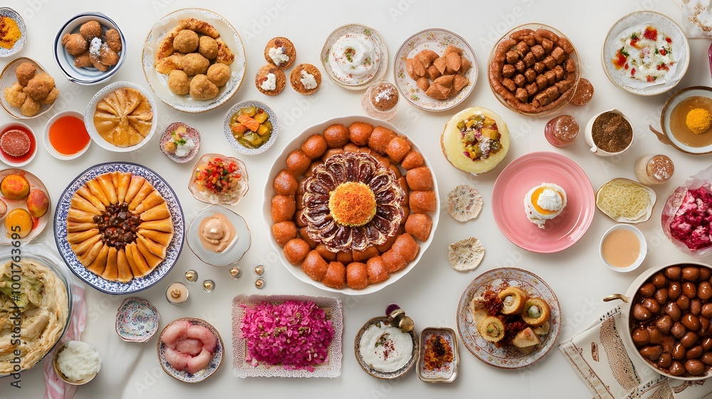 Elegant Festive Table with Culinary Delights Elegant Festive Table with Culinary Delights