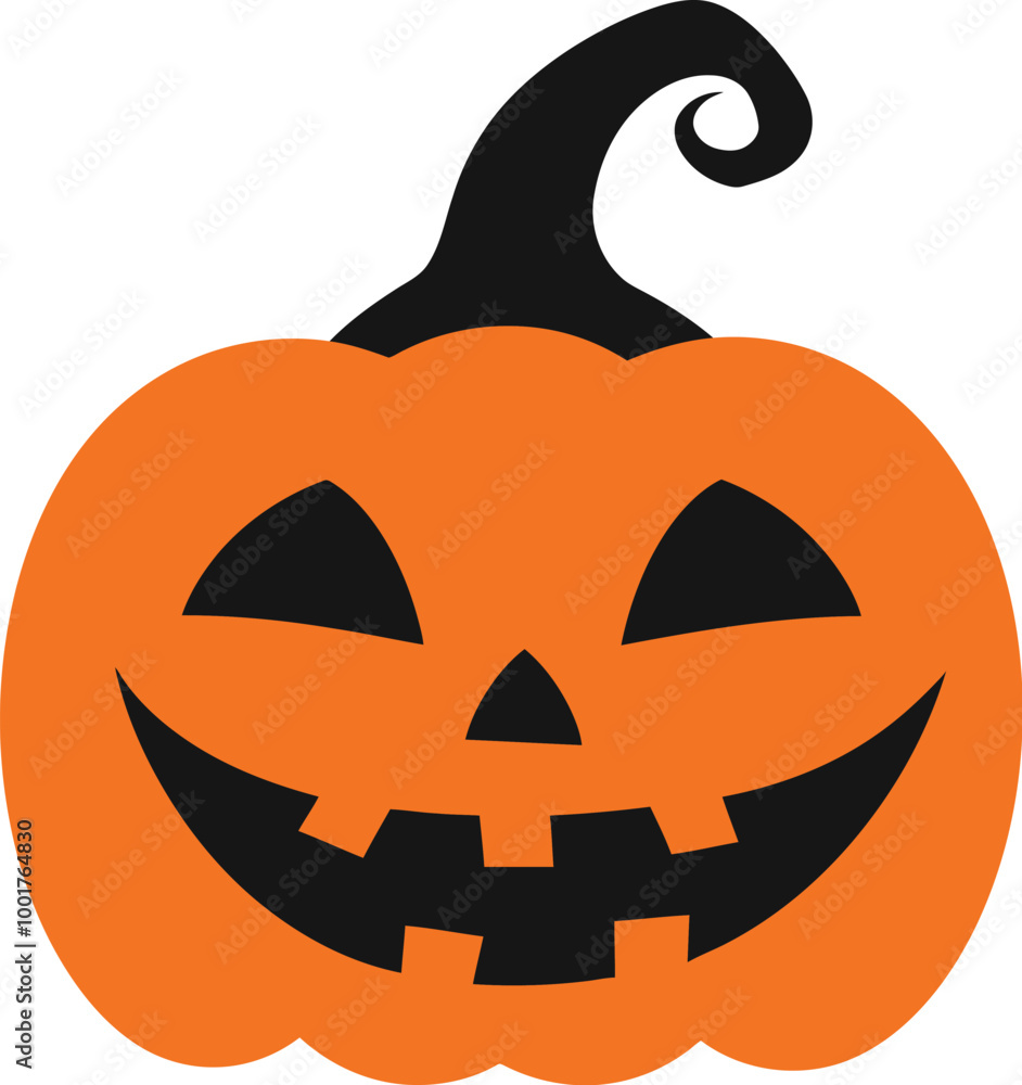 Halloween Pumpkin Flat Vector Icon Halloween Pumpkin Flat Vector Icon
