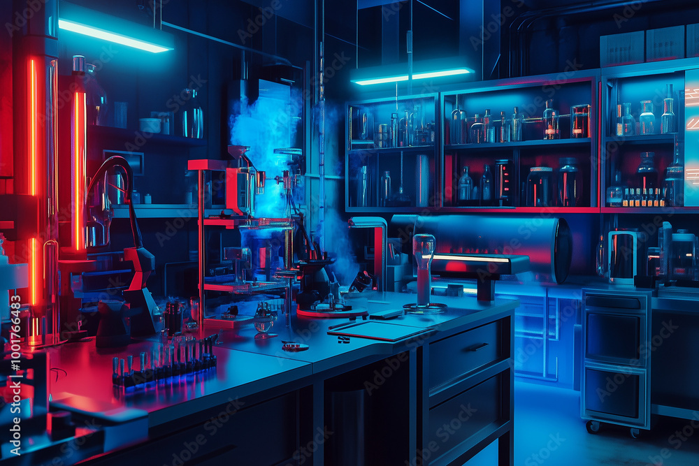 Cutting-Edge Research Facility: A Futuristic Laboratory Equipped with High-Tech Equipment for Groundbreaking Scientific Discoveries Cutting-Edge Research Facility: A Futuristic Laboratory Equipped with High-Tech Equipment for Groundbreaking Scientific Discoveries