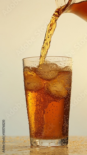 Wallpaper Mural Refreshing Iced Tea in a Vibrant Glass Pitcher Torontodigital.ca