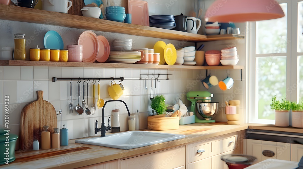 Cozy Kitchen with Charming Wooden Accents and Colors Cozy Kitchen with Charming Wooden Accents and Colors