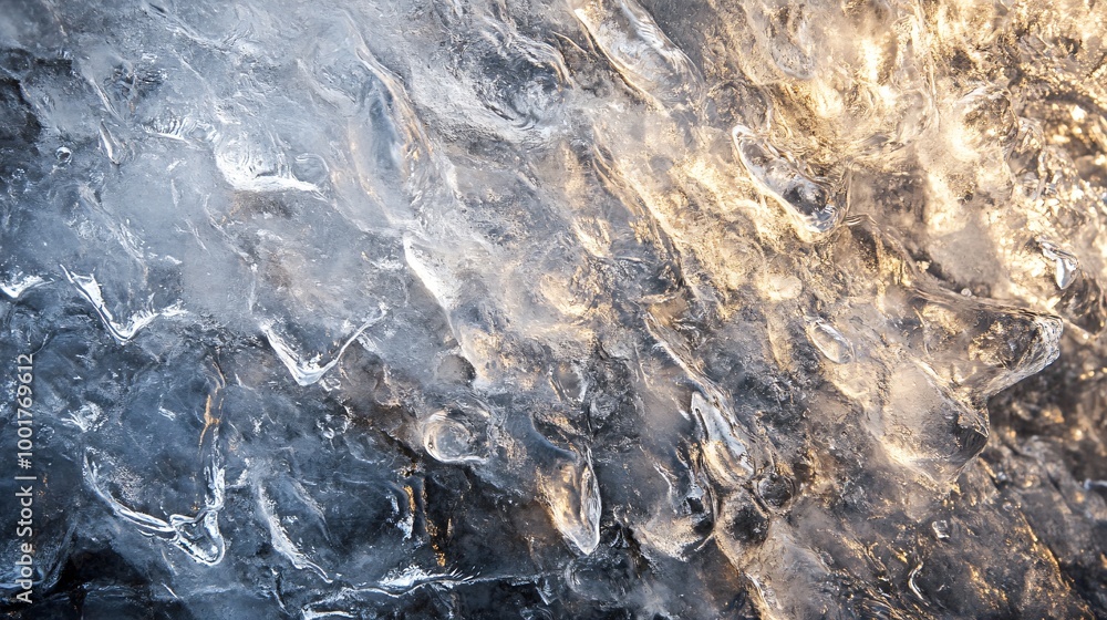 Intricate Close-Up of Glacial Ice Textures Intricate Close-Up of Glacial Ice Textures