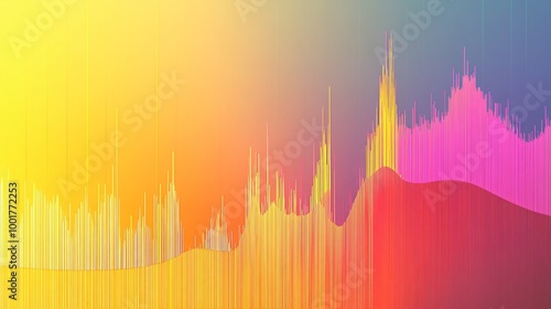 Abstract Graph of Stock Market Fluctuations