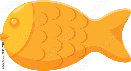 Delicious taiyaki, a popular japanese street food made with waffle batter, shaped like a fish and filled with sweet red bean paste