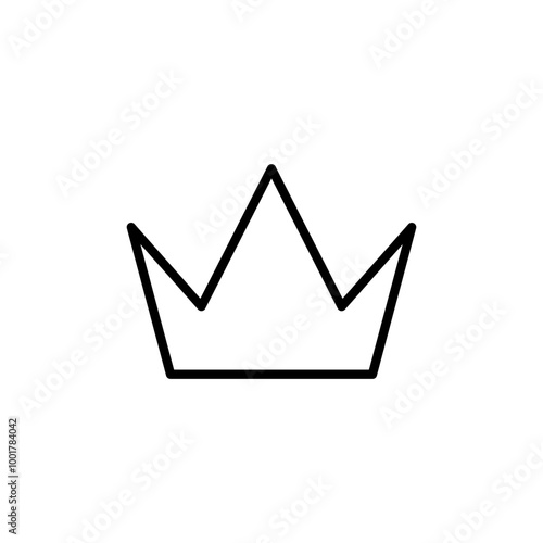 Crown icon premium symbol icon , high quality sign in black color and flat style. web vector icon