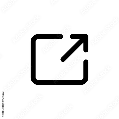 share icon symbol . External Link Icon, page open new window icon symbol, open another tab icon button. share icon button